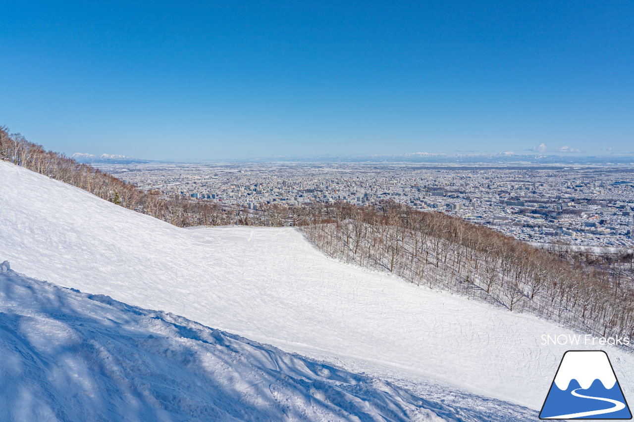 札幌藻岩山スキー場｜本日、雲一つ無い快晴！札幌藻岩山の全10コースの滑走にチャレンジ(^^)/